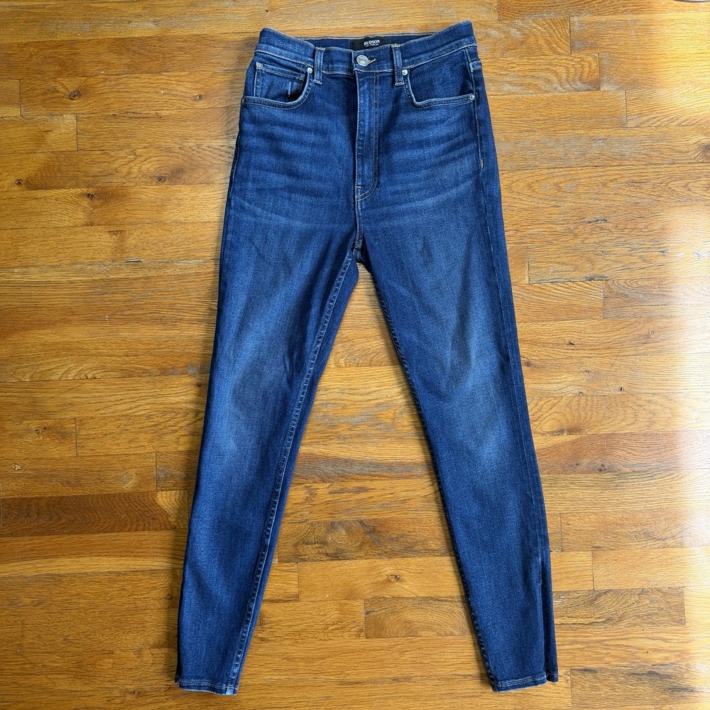 Hudson Centerfold Extreme High-Rise Super Skinny Ankle Jeans 27 "Enchanter" Wash